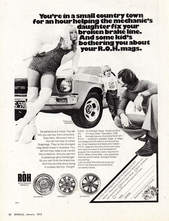 1973 ROH Mag Wheels on Holden HQ Monaro GTS